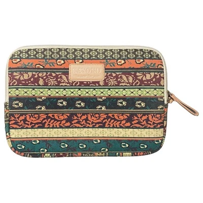 Kayond Canvas Laptop Tablet iPad Zip Up Sleeve Case Multicolor Boho Print - Image 1 of 4