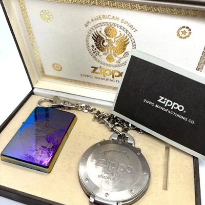 Reloj de Bolsillo Zippo Cuarzo Encendedor de Aceite Cronógrafo Hecho en EE. UU. Sin Gastos de Aduana EE. UU. Foto 1 de 4