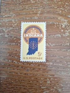 US Stamp 1308 Indiana Statehood 1816 single stamp MNH - Picture 1 of 2