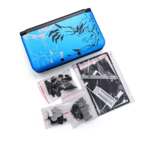Blue Poke Full Housing Case Shell Complete Set Replacement Kit for 3DS XL/LL - Picture 1 of 12
