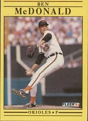 1991 Fleer Baseball "Main Set" Base Cards #481 to #720 - Image 1 of 1