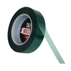1" x 72 Yds 2 Mil Green Polyester Powder Coating High Temperature Masking Tape - Picture 1 of 6