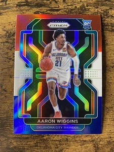 2021-22 Prizm AARON WIGGINS Rookie Red White Blue #286 Thunder - Picture 1 of 2