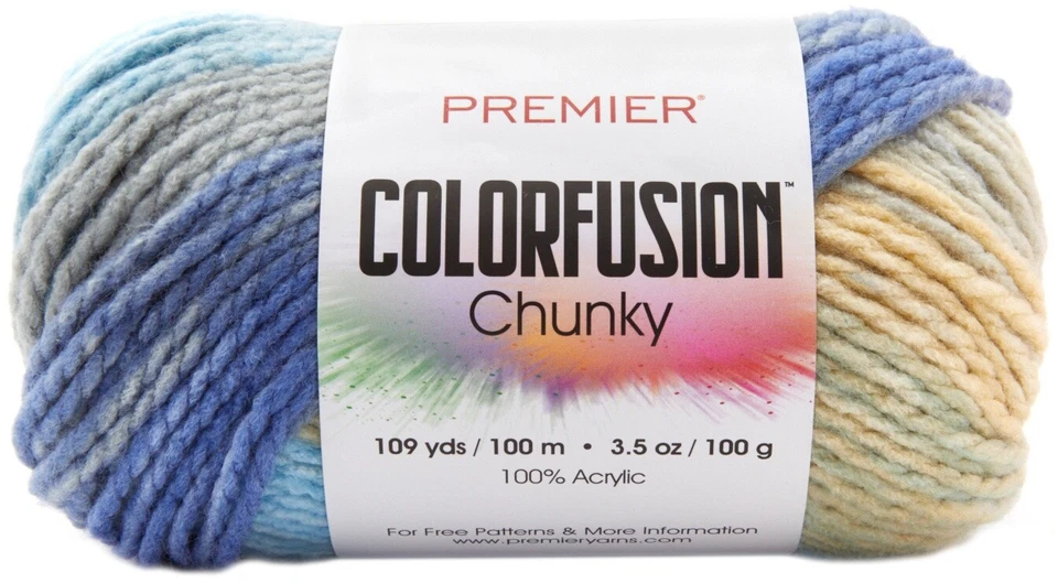 Premier Yarns ColorFusion Chunky Yarn Seaside 847652098616