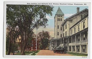 Westminster Main Bldg McDaniel Hall Western Maryland College Vintage Postcard - Picture 1 of 2
