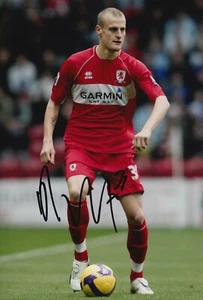 David Wheater Hand Signed 12x8 Photo - Middlesbrough Football Autograph. - Picture 1 of 1