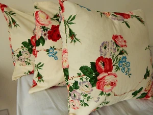 1 Cushion Cover Lee Jofa WESTON Handmade COTTON Vintage 1978 16x16" LAST ONE - Picture 1 of 23
