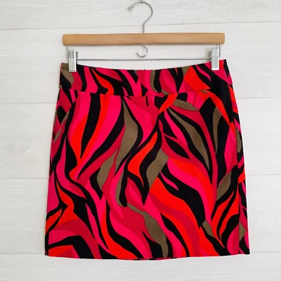 Trina Turk - Minifalda de terciopelo brillante, talla 2 Foto 1 de 4