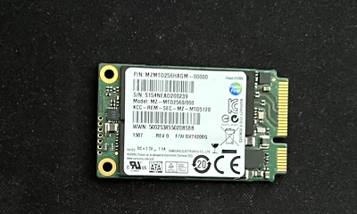 Samsung MZMTD256HAGM-000D1 256GB mSATA 50.8mm 1.8 inch Internal Laptop SSD  - Image 1 of 2