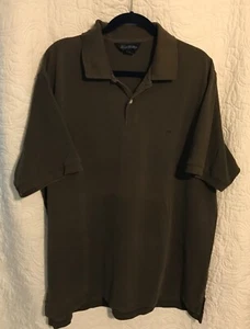 Brooks Brothers Shirt Men's XL Brown Performance Polo 2 Button 100% Cotton - Picture 1 of 3