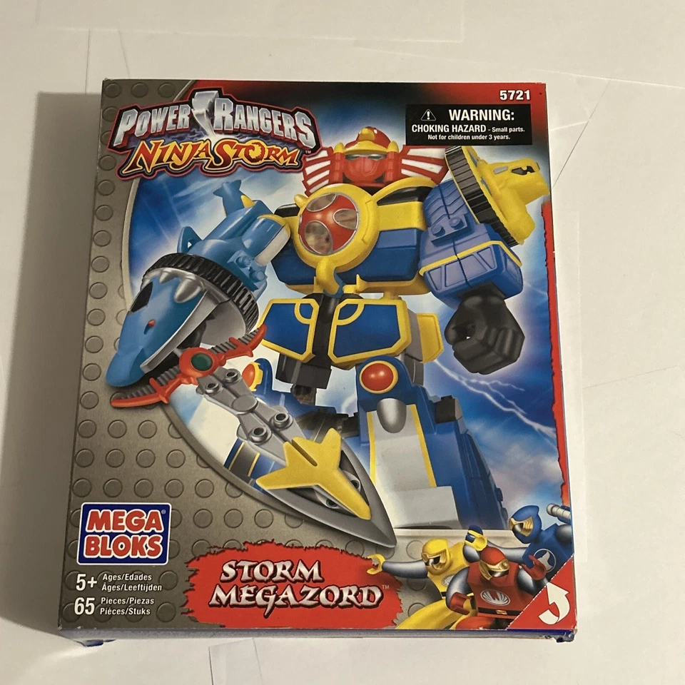 Nuevo En Caja Mega Bloks Power Ranger Ninja Storm Storm Megazord Modelo 5721-2003 Foto 1 de 4