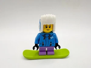 Lego Niño Figura Minifigura, Traje de Deportes de Invierno, Con Snowboard Desde 60235 - Imagen 1 de 5