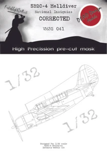 SB2C-4 Helldiver Nat. In. Maschera per modelli 1/32 infinito - CORRETTA 32041 - Foto 1 di 3