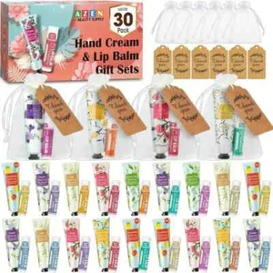 30Sets Hand Cream Lip Balm Hand Cream And Lip Balm Set, Gifts For moms - Picture 1 of 3