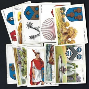 WILLS - HERALDIC SIGNS & THEIR ORIGIN - 10 CARDS - Picture 1 of 2