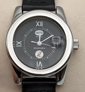 MAHARA MHR Watch Sparviero Ladies Quartz Stainless Steel Black Dial 29mm Unused - Picture 1 of 9