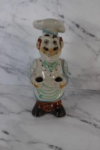 Vintage Hi Mark Chef Hand Painted Utensil Holder 4 Openin Friends 12" Tall - Picture 1 of 3