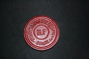 ancienne plaque cachet taxe redevance tonneau vin Matrot Frères Beaune XX ème - Picture 1 of 2