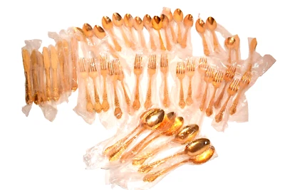 Juego de cubiertos Antonette oro acero inoxidable 53 piezas presente Japón NUEVO envuelto - Imagen 1 de 4