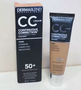 DERMABLEND CC CREAM CONTINUOUS FULL COVERAGE CC CREAM SPF 50+ 42N MEDIUM 3 1 OZ - Picture 1 of 4
