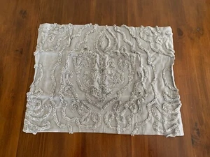 Pottery Barn / Renee Candlewick Sateen Sham, Standard, Gray - Picture 1 of 3