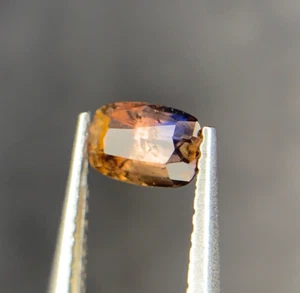 0.45CT Rare Phantom Axinite With Blue Dots Top Cut Cushion Cut Loose Gemstone - Picture 1 of 12