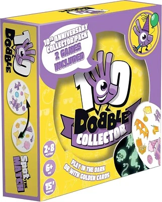ASMODEE DOBBLE 10TH ANNIVERSARY COLLECTOR EDITION CARD GAME 2-8 PLAYERS NEW - Image 1 of 4
