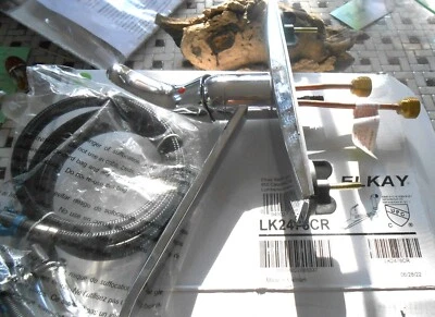 ELKAY 3-Hole Deck Mount Kitchen Sink Faucet & Side Spray Chrome LK2478CR NIB '22 - Image 1 of 4