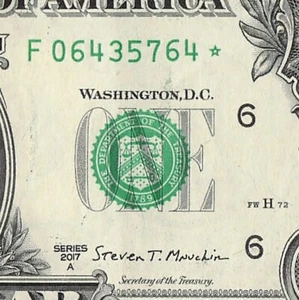 Atlanta Star Note One Dollar Bill F06435764* - Picture 1 of 11