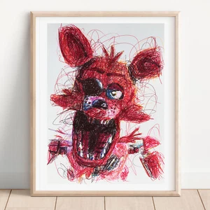 Foxy Kugelschreiber Druck, Five Nights At Freddy's Poster - Bild 1 von 3