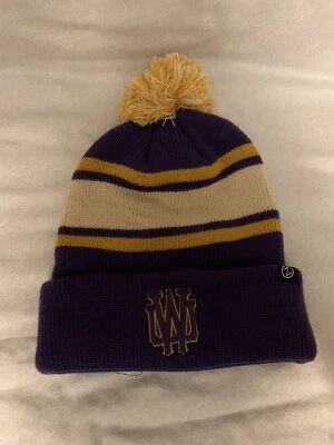 Boné de esqui Washington Huskies NCAA Zephyr logotipo antigo malha gorro inverno novo em folha - Imagem 1 de 2