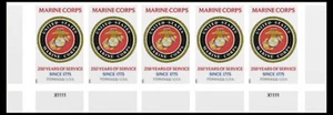 US 6005a Marine Corps 250 Years imperf NDC plate strip 5 MNH 2025 - Picture 1 of 1