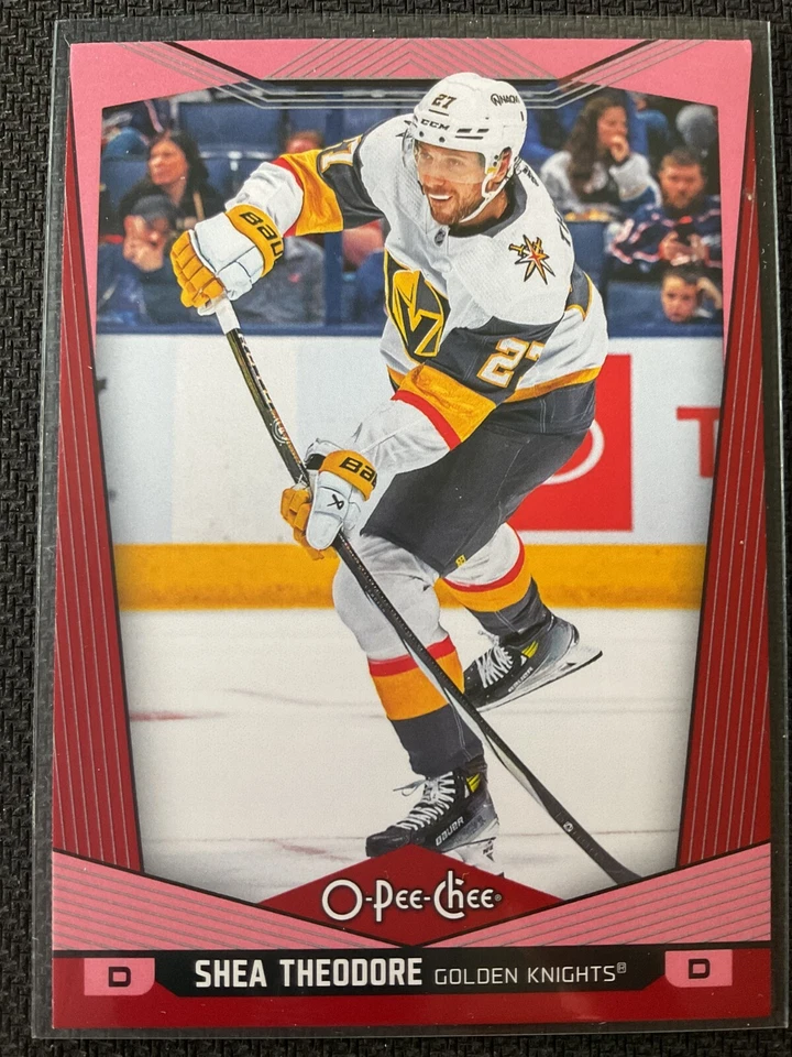 Shea Theodore 2023-24 O-Pee-Chee OPC Red Border Parallel Card #345 - Image 1 of 1