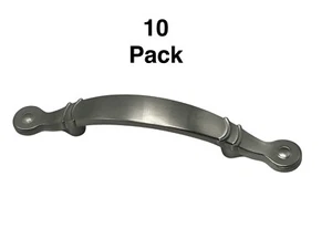 10 Pk~ Allen + Roth 3" C-C Satin Nickel Cabinet Pulls Drawers (Overall 5.5 in.) - Picture 1 of 7