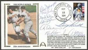 1969 Baltimore Orioles Signed World Series Gateway Stamp Cachet - Picture 1 of 5