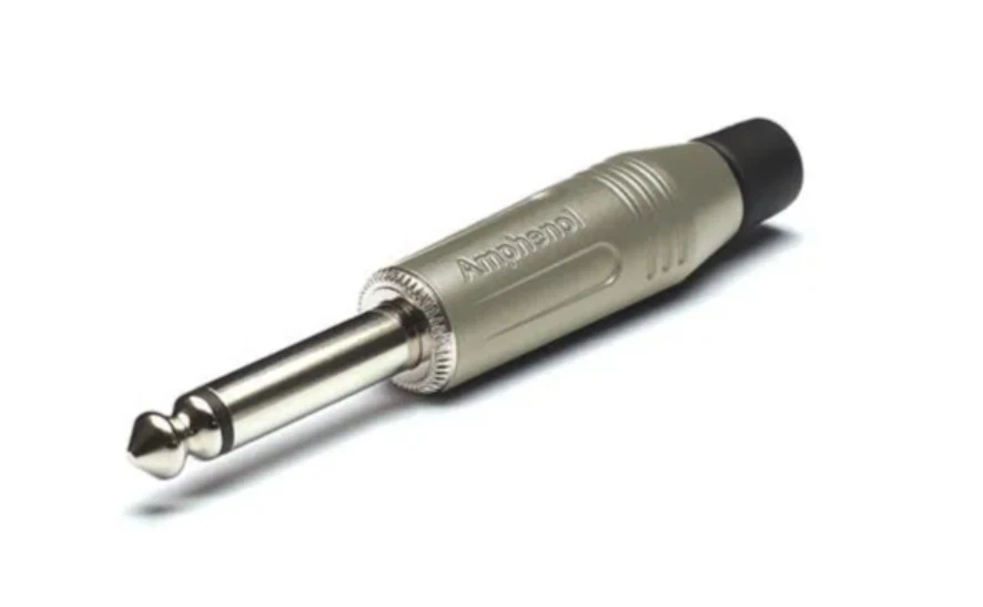 Amphenol - ACPM-GN - 1/4" Mono Phone Plug Connector - Satin - Image 1 of 1