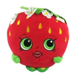 Shopkins Erdbeere Plüschtier 9 Zoll Stofftier Kissen rot grün anthropomorphe Früchte - Bild 1 von 5