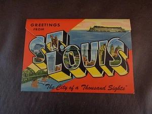 Vintage Souvenir Postcard Booklet of St. Louis  - Picture 1 of 6