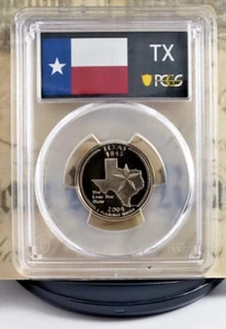 2004-S State Label - Proof Quarter – Texas - PCGS PR70DCAM – Tops! 5799 - Picture 1 of 6
