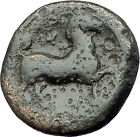 Larissa Thessaly 350Bc Authentic Ancient Greek Coin Facing Nymph & Horse I61646