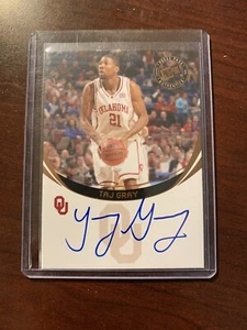 Taj Gray 2006 Press Pass ROOKIE AUTO On Card RC Oklahoma - Picture 1 of 2