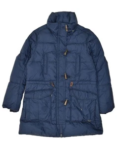 LEVI'S Womens Duffle Padded Coat UK 14 Medium Navy Blue Polyester UA04 - Picture 1 of 3