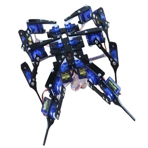 Hexapod/Robot à 6 Pattes Robot Araignée Noire Ensemble Complet - Picture 1 of 1
