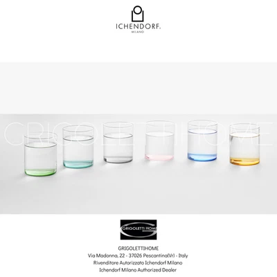 ICHENDORF MILANO Ichendorf - Fond D'Écran - Set De 6 Verres À Eau Couleurs Assorties - cl 35