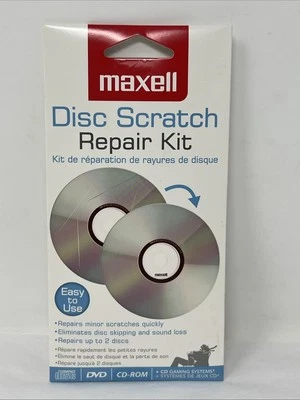 Kit de reparación y limpiador de arañazos de disco Maxell 190510 para CD/DVD repara disco rayado Foto 1 de 4