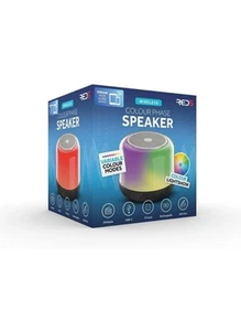 RED5 Colour Changing Mini Speaker - Loud Wireless Bluetooth Desktop TWS Unit - Photo 1/10