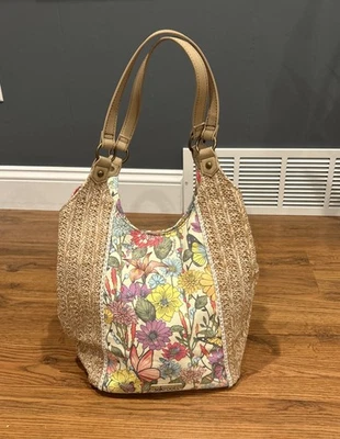 Bolso de Mano Sakroots Artist Circle Roma Shopper Cartera Floral Boho Hombro Foto 1 de 4