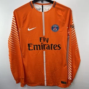 Player Issue Paris Saint-Germain PSG 2017/2018 Goalkeeper Shirt Jersey Nike sz L - Picture 1 of 8