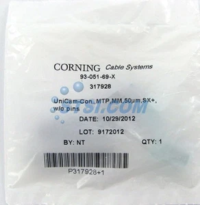 Connecteur fibre optique Corning Unicam MTP MM 50/125 OM3/OM4 93-051-69-X ~STSI - Photo 1/2