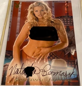 Natasha Bernasek Autograph Signed Jumbo Card Playboy 2003 Signature Cyber Girls - Picture 1 of 3